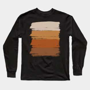 Warm Colors Stripes Long Sleeve T-Shirt